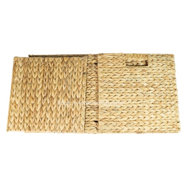 Foldable Water Hyacinth Baskets for easy transportation and low shipping cost