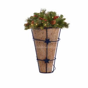 conical coconut coir pot, coco coir planter , coco coir wall mounting basket for indoor and outdoor