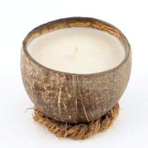 Set Coconut Shell Candle Holders