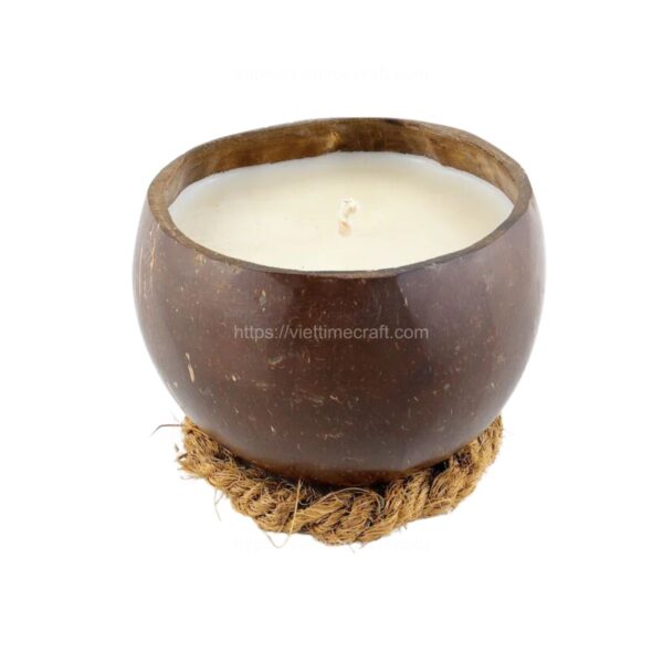 Set Coconut Shell Candle Holders