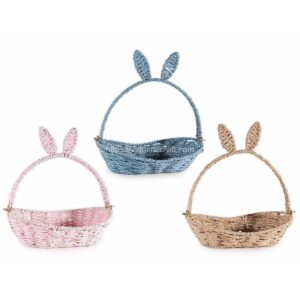 Foldable Bunny Shape Straw Storage Basket