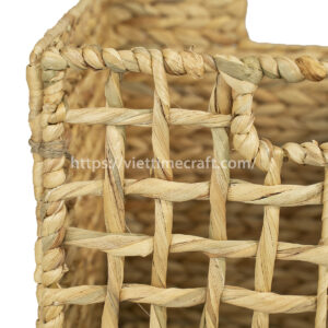 Foldable Water Hyacinth Storage Basket Wholesale