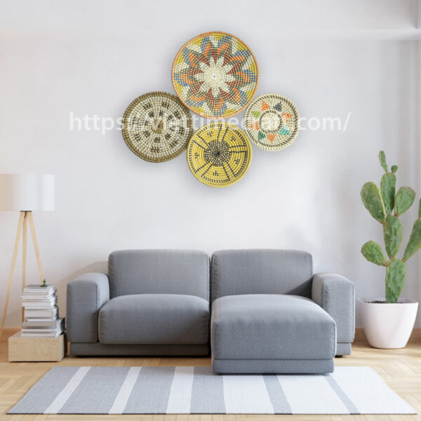 Set Seagrass Wall Decor Home Decoration