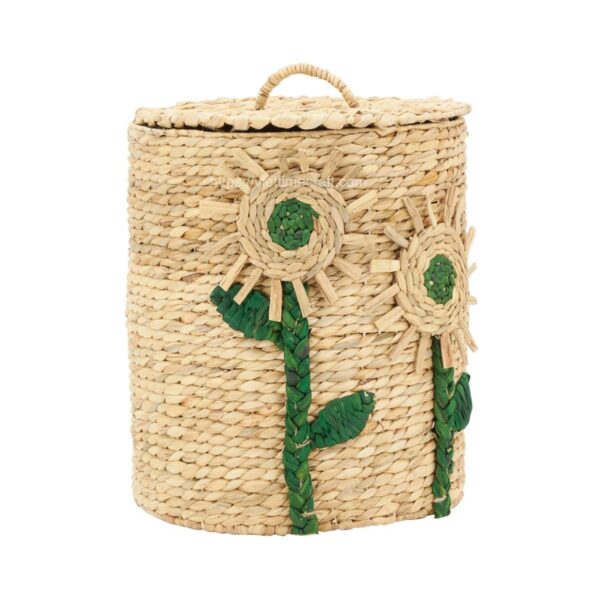 sunflower water hyacinth storage basket for storing toys, clothes, object,... laundry basket