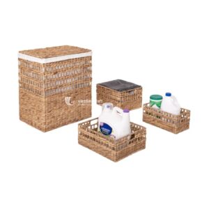 Water Hyacinth Laundry Basket, Storage Basket Wholesale