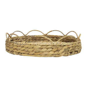 Daisy Flower Wholesale Water Hyacinth Storage Tray, Serving Tray Viettimecraft Handicraft