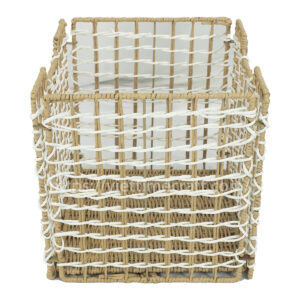 Foldable Water Hyacinth Storage Basket Wholesale