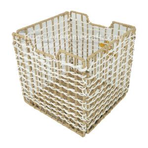 Foldable Water Hyacinth Storage Basket Wholesale