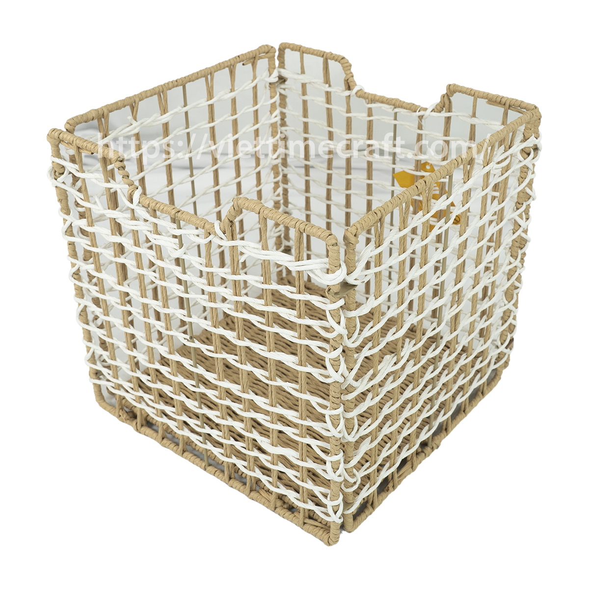 Foldable Water Hyacinth Storage Basket Wholesale