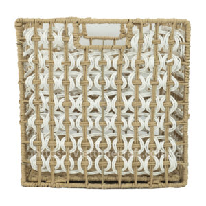 Foldable Water Hyacinth Storage Basket Wholesale