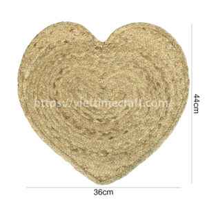 Water Hyacinth Placemat Heart Shape
