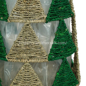 Christmas storage bin Xmas planter christmas tree pattern
