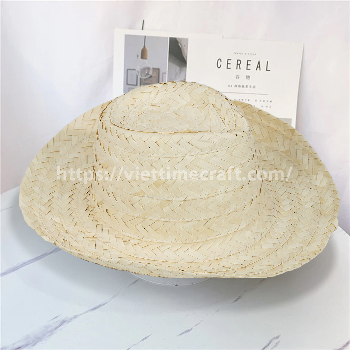 palm leaf hat for summer