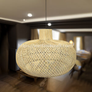 Rattan Lampshade, pendant light Viettimecraft Wholesale Manufacturer in Vietnam