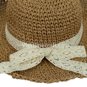 Straw Paper Rope Hat For Beach Summer Holiday