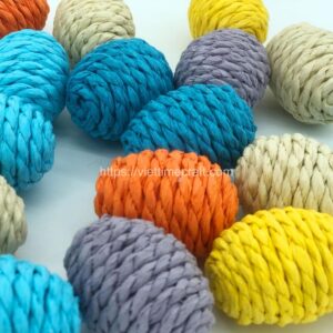 Recycled paper Easter eggs pastel set – biodegradable holiday decor