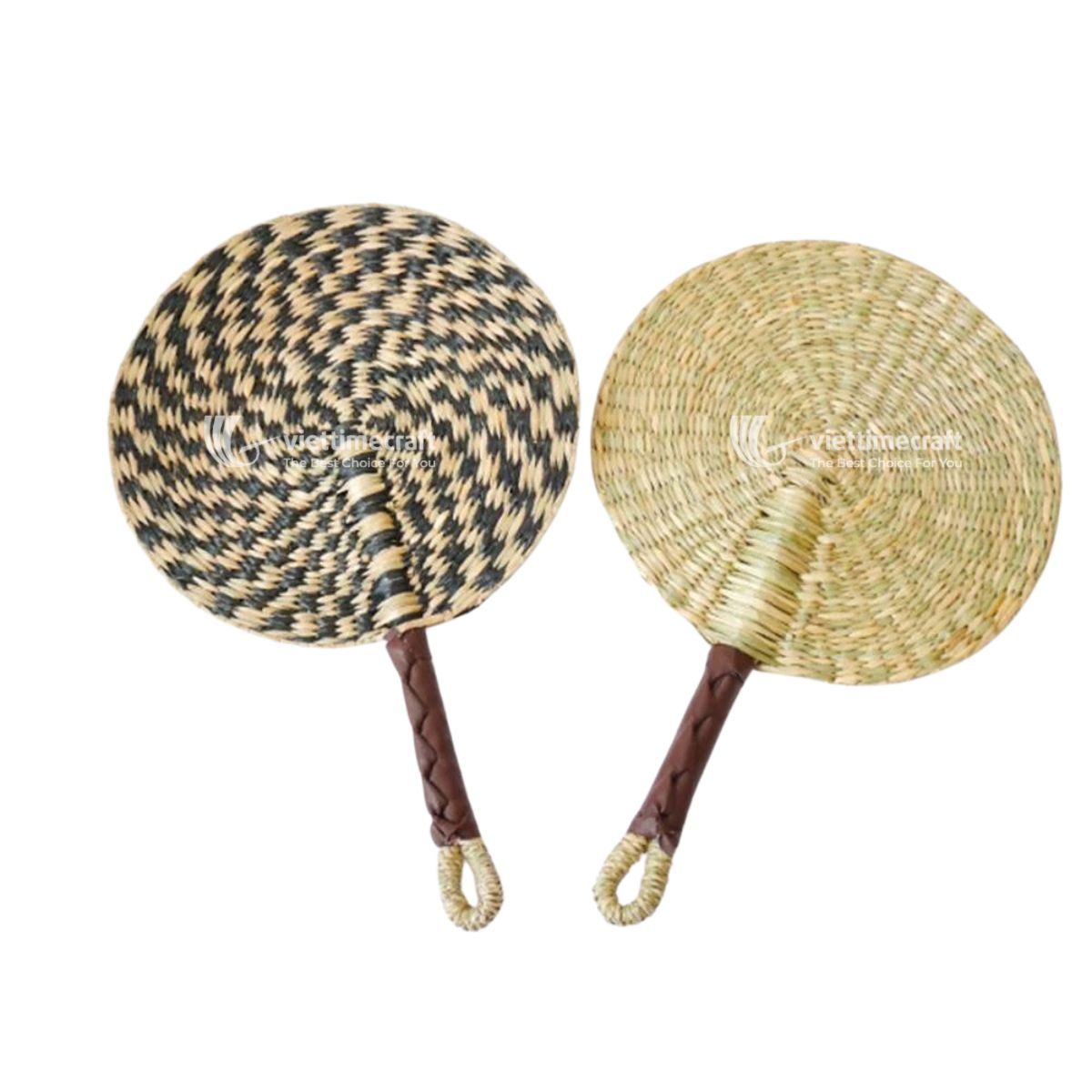 Set Woven Seagrass Fan Decoration Wholesale