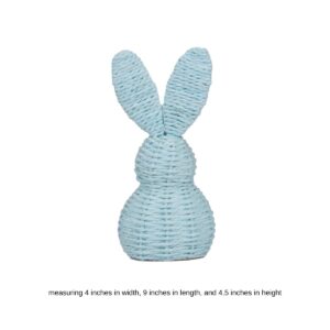 recycled paper bunny, Easter bunny decoration, eco-friendly spring decor, tabletop bunny ornament, door bunny display, handmade paper rabbit, bunny Easter craft, paper bunny for home decor, sustainable Easter decoration, handicraft wholesale Vietnam