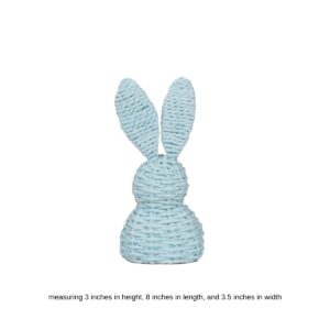 recycled paper bunny, Easter bunny decoration, eco-friendly spring decor, tabletop bunny ornament, door bunny display, handmade paper rabbit, bunny Easter craft, paper bunny for home decor, sustainable Easter decoration, handicraft wholesale Vietnam