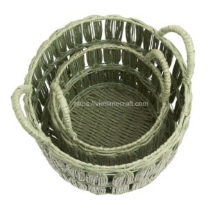 straw; paper rope; recycled paper; storage basket; wholesale;