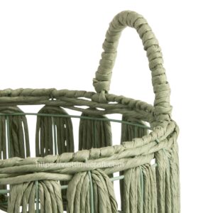 straw; paper rope; recycled paper; storage basket; wholesale;