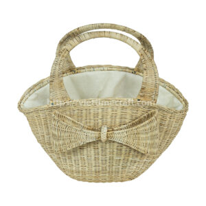eco-friendly rattan summer tote bag