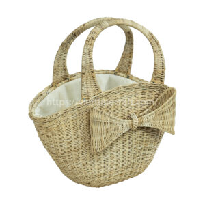 eco-friendly rattan summer tote bag