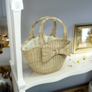 eco-friendly rattan summer tote bag