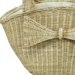 eco-friendly rattan summer tote bag