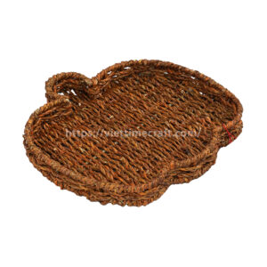 pumpkin tray wicker, Halloween serving tray, fall home decor, handmade pumpkin tray, water hyacinth pumpkin, rattan tray Halloween, natural woven tray, rustic fall display, harvest decor, eco-friendly Halloween basket