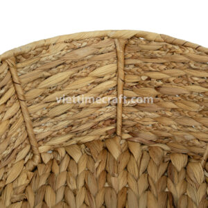 Handwoven Water Hyacinth Gift Hamper Basket with Handle