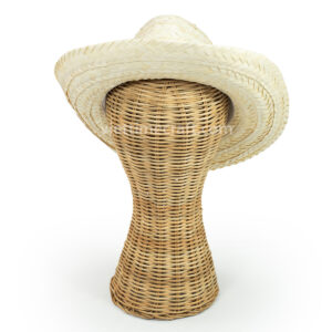 rattan mannequin, wicker mannequin head, natural display stand, handmade mannequin, eco-friendly mannequin, wicker hat display, wig stand rattan, artisan mannequin Vietnam, handicraft mannequin display, wholesale rattan mannequin