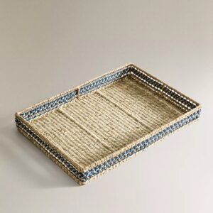 Eco-Friendly Dining Set seagrass placemat set, eco-friendly tableware, handcrafted napkin ring, seagrass napkin holder, rustic serving tray, natural table setting, seagrass home accessories, handmade dining set, B2B table decor Vietnam, sustainable tabletop products