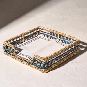 Eco-Friendly Dining Set seagrass placemat set, eco-friendly tableware, handcrafted napkin ring, seagrass napkin holder, rustic serving tray, natural table setting, seagrass home accessories, handmade dining set, B2B table decor Vietnam, sustainable tabletop products