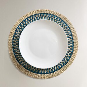 Eco-Friendly Dining Set seagrass placemat set, eco-friendly tableware, handcrafted napkin ring, seagrass napkin holder, rustic serving tray, natural table setting, seagrass home accessories, handmade dining set, B2B table decor Vietnam, sustainable tabletop products