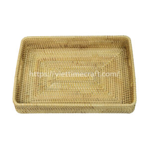 Rectangle Wicker rattan Storage Tray