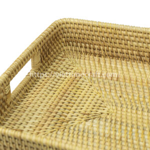 Rectangle Wicker rattan Storage Tray