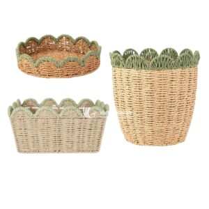 Eco-Friendly Dining Set seagrass placemat set, eco-friendly tableware, handcrafted napkin ring, seagrass napkin holder, rustic serving tray, natural table setting, seagrass home accessories, handmade dining set, B2B table decor Vietnam, sustainable tabletop products