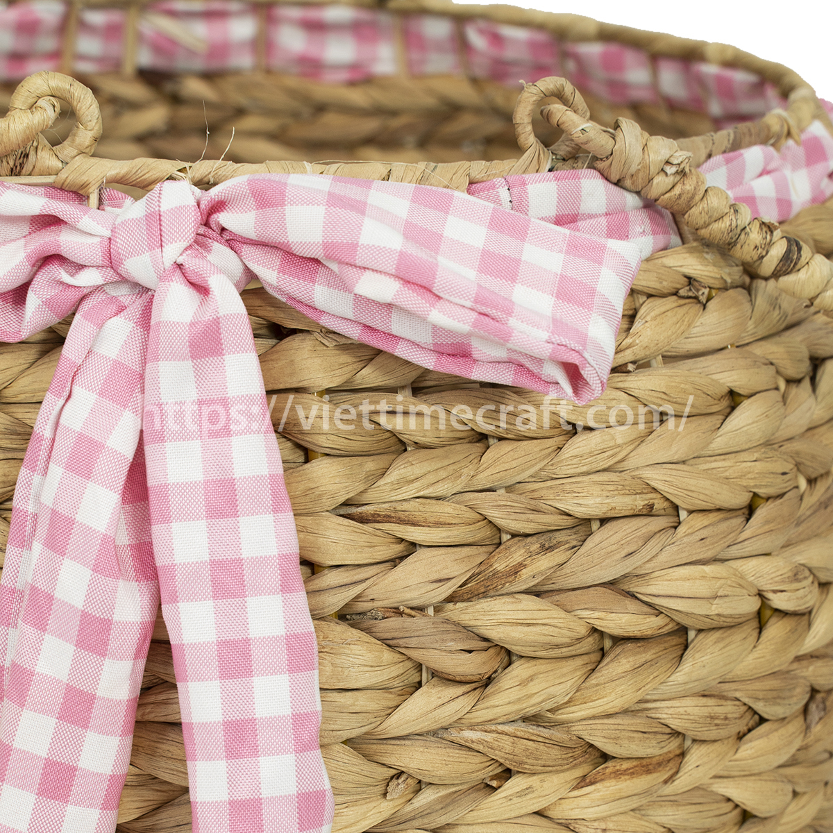 Water Hyacinth Picnic Basket Wholesale Vietnam Handicraft