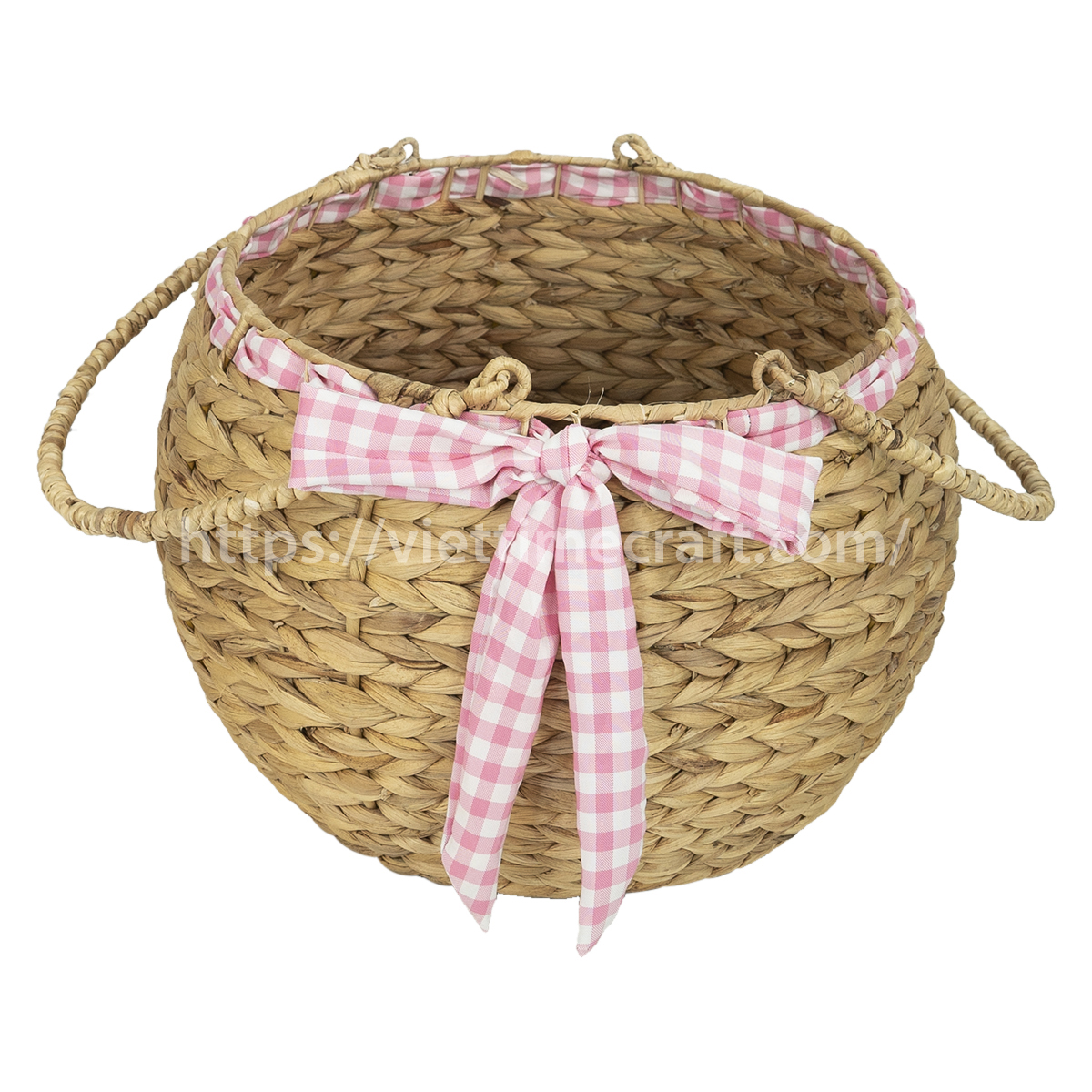 Water Hyacinth Picnic Basket Wholesale Vietnam Handicraft