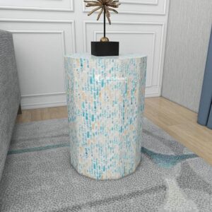 Mother of Pearl Pedestal Side Table Wholesale From Vietnam