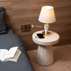 Mother of Pearl Pedestal Side Table Wholesale From Vietnam