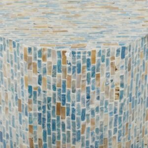 Mother of Pearl Pedestal Side Table Wholesale From Vietnam