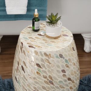 Mother of Pearl Pedestal Side Table Wholesale From Vietnam