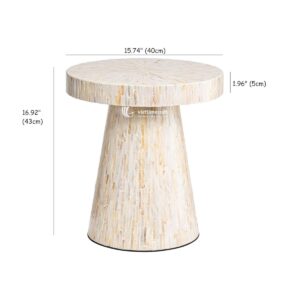 Mother of Pearl Pedestal Side Table Wholesale From Vietnam