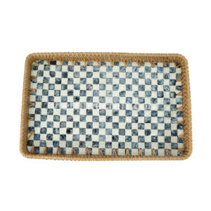 Wicker Mother Of Pearl Rattan Storage Tray Viettimecraft Manufacturer