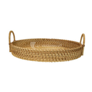 Wicker Rattan Serving Tray, Storage Tray Kitchenware