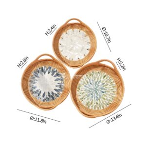 Wicker Rattan Tray Home Decoration Vietnam