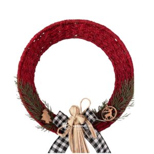 Seagrass Christmas Wreath, Handmade Holiday Door and Home Decoration Wholesale from Vietnam