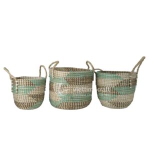 Seagrass Basket Set with Plastic Strings from Viettimecraft
